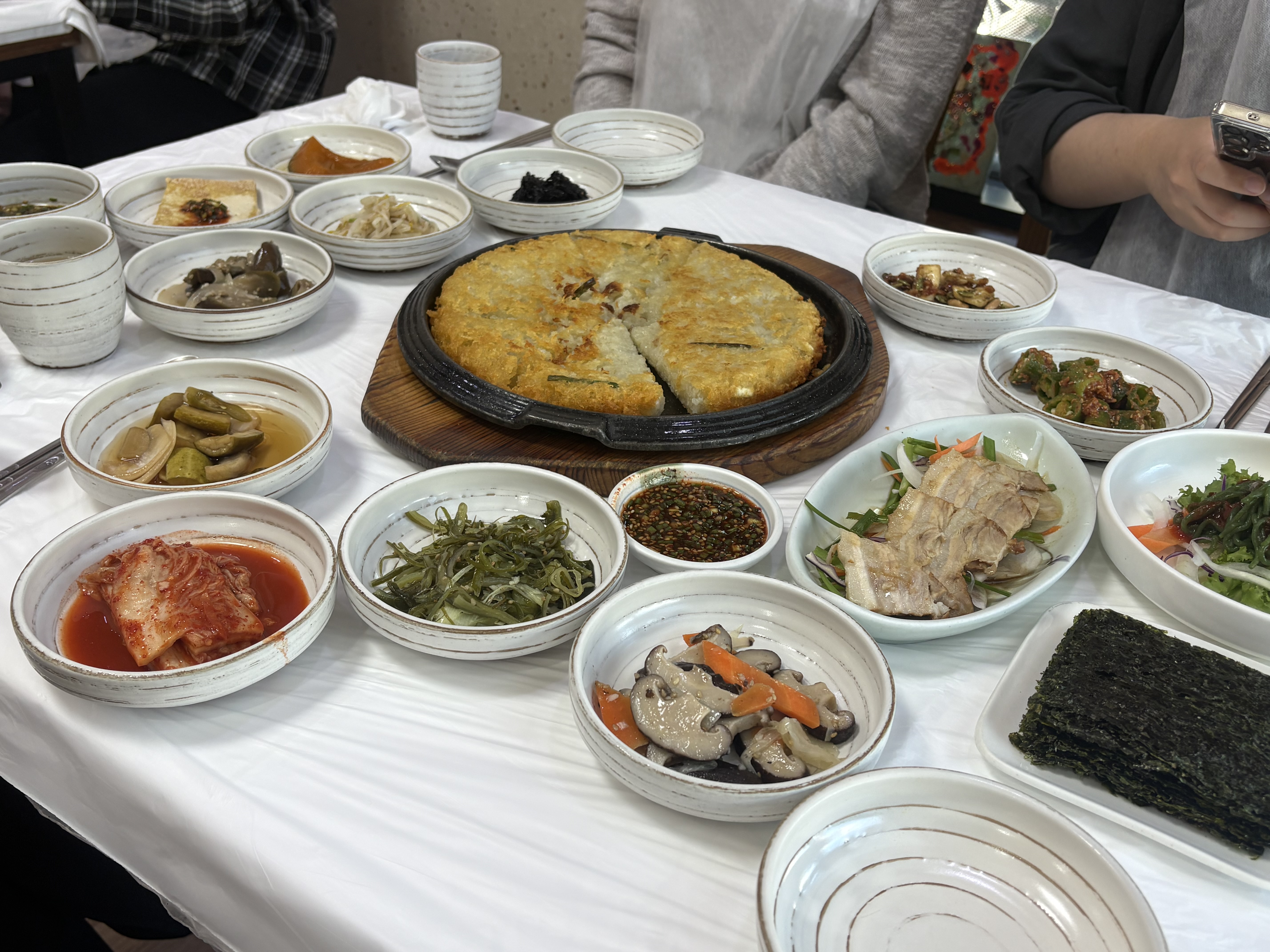 곤드레밥, 감자전과 함께한 제티 회식
